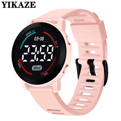 Lányos karóra 30m Vízálló Lány Aranyos Gyerekórák Óra Digitális LED Gyermek Elektronikus Karórák Gyerek Karóra montre Enfant