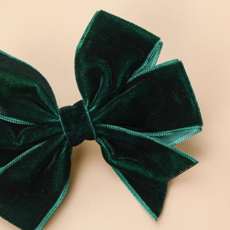 2 vnt. Sweet Velvet Bow Plaukų segtukas Merginoms Vintažiniai Vaikams Plaukų segtukai Barrette Bowknot Plaukų segtukai Galvos apdangalai Plaukų aksesuarai