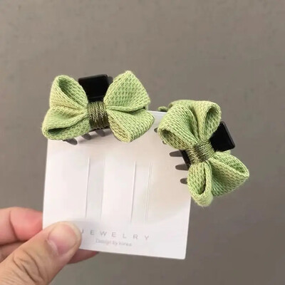 2 ks/sada nových dievčenských kórejských roztomilých mini mašľových sponiek do vlasov, pazúrových sponiek do vlasov, dievčenských kawaii sponiek do vlasov, pazúrových sponiek do vlasov, pokrývky hlavy pre ženy, vlasové doplnky, horúce