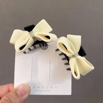 2 ks/sada nových dievčenských kórejských roztomilých mini mašľových sponiek do vlasov, pazúrových sponiek do vlasov, dievčenských kawaii sponiek do vlasov, pazúrových sponiek do vlasov, pokrývky hlavy pre ženy, vlasové doplnky, horúce
