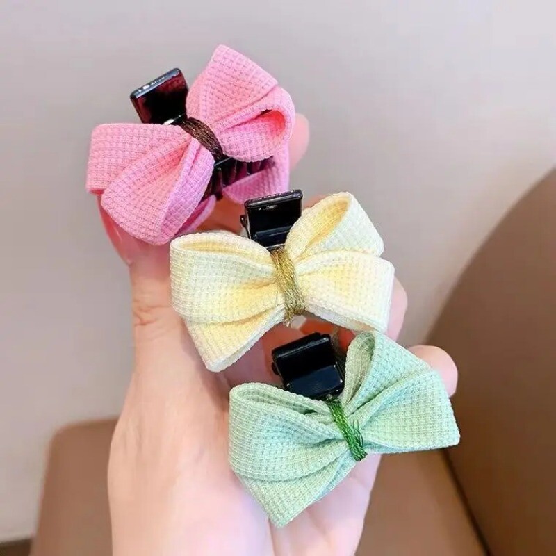 2 ks/sada nových dievčenských kórejských roztomilých mini mašľových sponiek do vlasov, pazúrových sponiek do vlasov, dievčenských kawaii sponiek do vlasov, pazúrových sponiek do vlasov, pokrývky hlavy pre ženy, vlasové doplnky, horúce