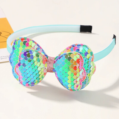 1/2db Lovley Kids hajgumi színes virág formájú hajkarika Dopamin csillogó elasztikus fejpánt Boutique gyermek hajkiegészítő