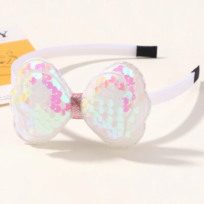 1/2db Lovley Kids hajgumi színes virág formájú hajkarika Dopamin csillogó elasztikus fejpánt Boutique gyermek hajkiegészítő