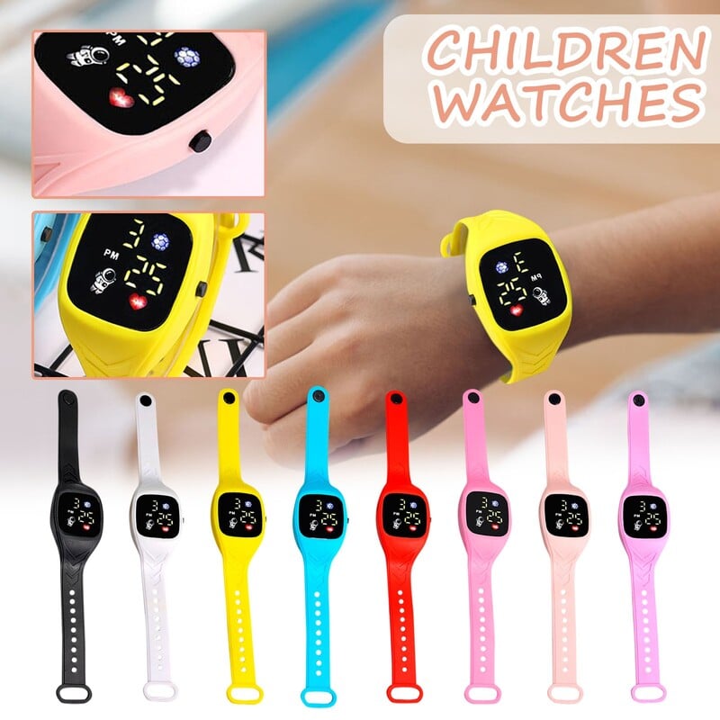 Detské inteligentné hodinky pre chlapcov, digitálne elektronické hodinky, deti, chlapci a dievčatá, hodinky s obrazovkou, čas, mesiac, relógio infantil