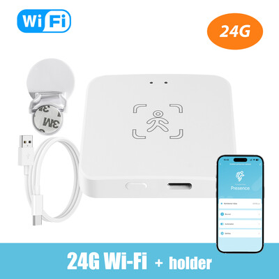 Detector de prezență umană Tuya WiFi/Zigbee Senzor PIR pentru corp uman inteligent MmWave Radar Senzor de mișcare cu microunde Detectare intensitate DC5V