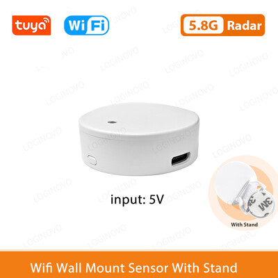 Loginovo Zigbee 3.0 Αισθητήρας ανθρώπινης παρουσίας Tuya Wifi MmWave Radar Detector Έξυπνος οικιακός αισθητήρας κίνησης με ανίχνευση έντασης