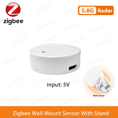 Loginovo Zigbee 3.0 Αισθητήρας ανθρώπινης παρουσίας Tuya Wifi MmWave Radar Detector Έξυπνος οικιακός αισθητήρας κίνησης με ανίχνευση έντασης