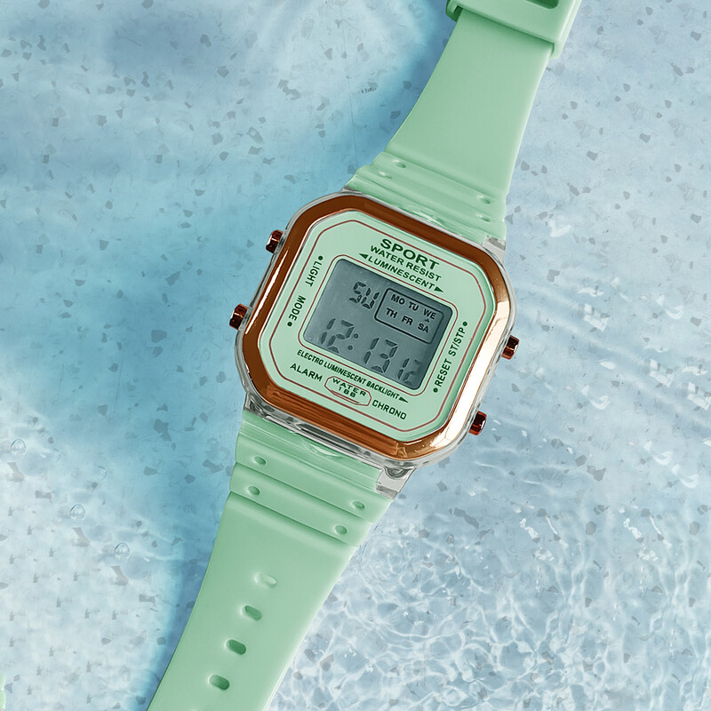 Naujas vaikiškas LED skaitmeninis mokinio laikrodis daugiafunkcis lauko sporto laikrodis minimalistinis vyriškas ir moteriškas elektroninis laikrodis