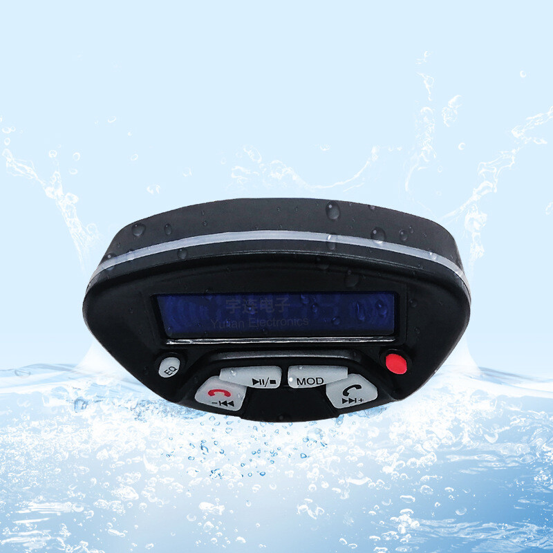 Motociklų garso laisvų rankų įranga „Bluetooth“ garsiakalbis, atsparus vandeniui FM MP3 motociklo garso apsauga nuo vagysčių