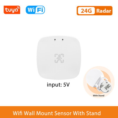 ZigBee Wifi MmWave radara cilvēka klātbūtnes kustības sensora detektors Tuya Smart Life mājas automatizācija Spilgtuma/attāluma noteikšana