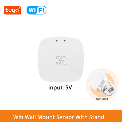 ZigBee Wifi MmWave radara cilvēka klātbūtnes kustības sensora detektors Tuya Smart Life mājas automatizācija Spilgtuma/attāluma noteikšana