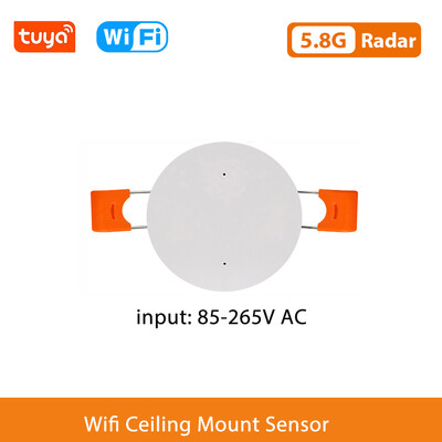 ZigBee Wifi MmWave radara cilvēka klātbūtnes kustības sensora detektors Tuya Smart Life mājas automatizācija Spilgtuma/attāluma noteikšana