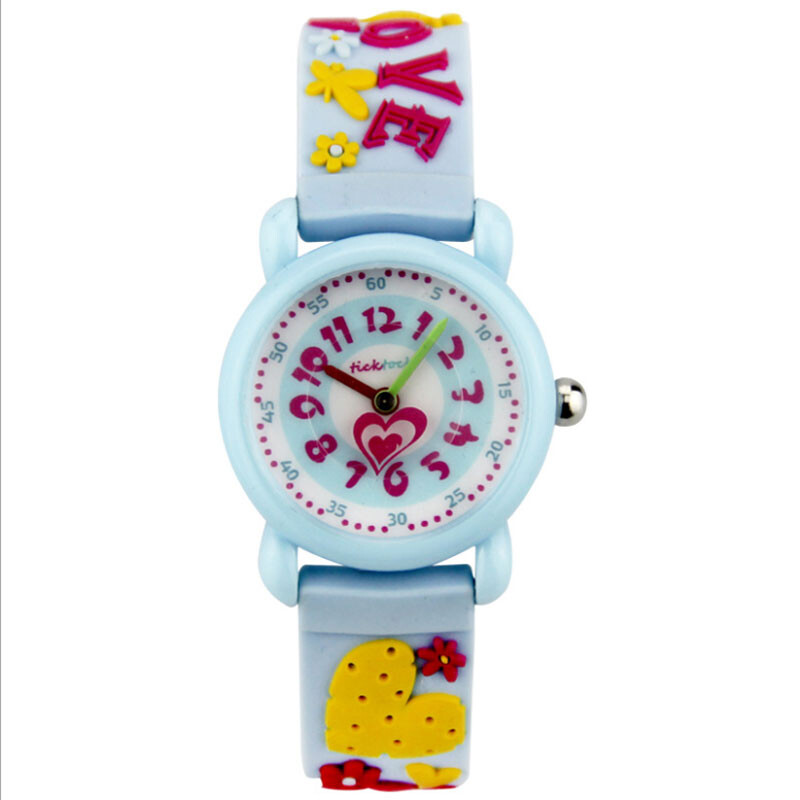 2020-as gyermekóra Vízálló, szép átlátszó cseresznyevirág diák kvarcóra születésnapi ajándék óra fiú sportórák