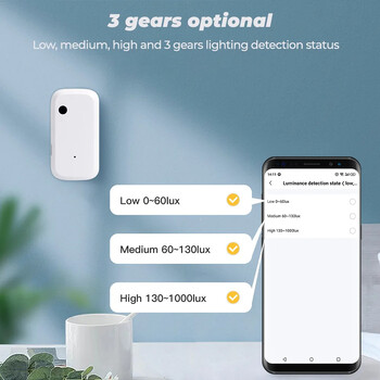 Tuya ZigBee WiFi Αισθητήρας Φωτός Έξυπνος Αισθητήρας Φωτισμού σπιτιού APP Σύνδεση Έλεγχος Φωτεινότητας Ανιχνευτής Φωτισμός Αυτοματισμός