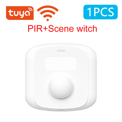 Tuya WiFi Zigbee senzor ľudského pohybu Inteligentný dom PIR detektor pohybu so svetelným senzorom Funkcia prepínača scény Smart Life