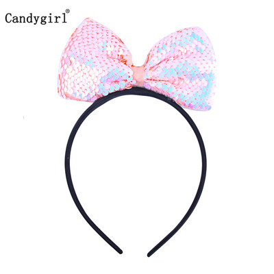 Új flitteres fejpánt lányoknak Rózsaszín hajpánt Fényes arany ezüst fejpánt Családi party Aranyos macskafül fejfedő haj kiegészítők