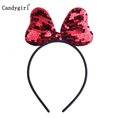 Új flitteres fejpánt lányoknak Rózsaszín hajpánt Fényes arany ezüst fejpánt Családi party Aranyos macskafül fejfedő haj kiegészítők