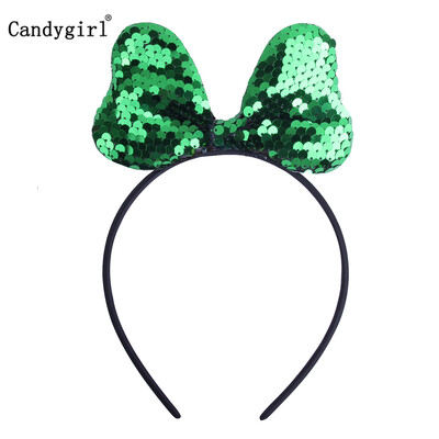 Új flitteres fejpánt lányoknak Rózsaszín hajpánt Fényes arany ezüst fejpánt Családi party Aranyos macskafül fejfedő haj kiegészítők