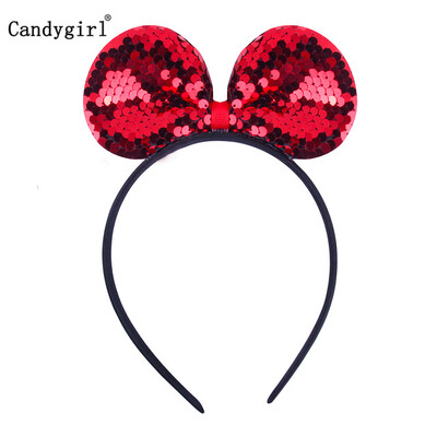 Új flitteres fejpánt lányoknak Rózsaszín hajpánt Fényes arany ezüst fejpánt Családi party Aranyos macskafül fejfedő haj kiegészítők