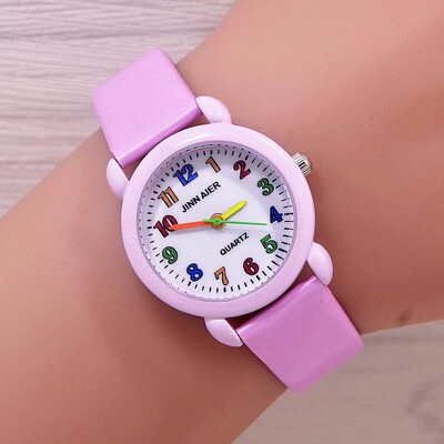 Újdonság, kiváló minőségű női gyerekek gyermek lányok női karóra Quartz Desgin órák Montre Relogio Kol Saati óra