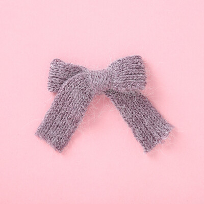 Gyapjú kötött haj masnik Aranyos hajtűk Lányoknak BB klipek Édes hajcsattok Barrettes Tömör kapcsok Gyerek fejfedők Divatos haj kiegészítők