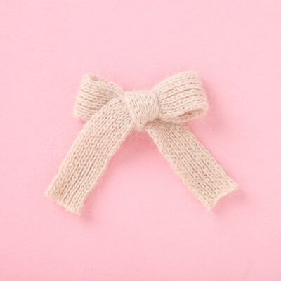 Gyapjú kötött haj masnik Aranyos hajtűk Lányoknak BB klipek Édes hajcsattok Barrettes Tömör kapcsok Gyerek fejfedők Divatos haj kiegészítők