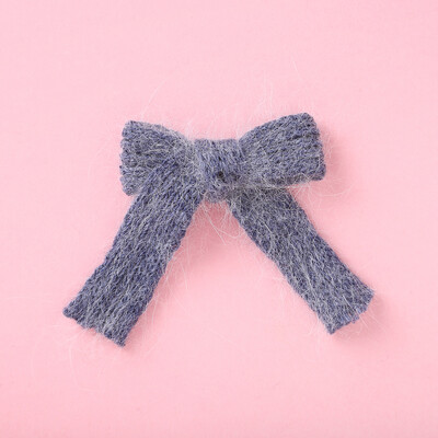 Gyapjú kötött haj masnik Aranyos hajtűk Lányoknak BB klipek Édes hajcsattok Barrettes Tömör kapcsok Gyerek fejfedők Divatos haj kiegészítők