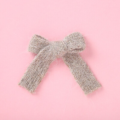 Gyapjú kötött haj masnik Aranyos hajtűk Lányoknak BB klipek Édes hajcsattok Barrettes Tömör kapcsok Gyerek fejfedők Divatos haj kiegészítők