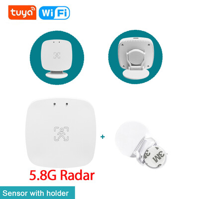 WiFi / Zigbee intelligens emberi jelenlét érzékelő PIR radar érzékelő, fényerő-/távolságérzékelés, Tuya Smart Life otthoni automatizálás