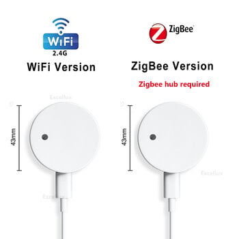 Tuya WiFi Zigbee детектор за човешко присъствие, откриване на яркост/разстояние, Mmwave радар сензор за движение Tuya Smart Life Home Automation