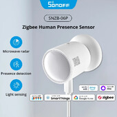 SONOFF Zigbee cilvēka klātbūtnes sensors 1–10 PCS 5,8 GHz mikroviļņu radara viedā aina ZBBridge-P eWeLink Alice Alexa Google
