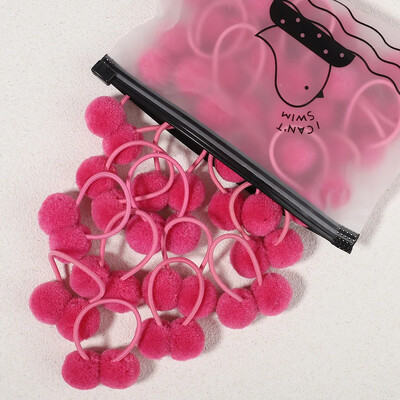 5/10/20 db/Szett tömör dupla plüss golyós elasztikus hajpántok gyerekeknek lányoknak hajkötelek nyakkendők lófarok fejfedők hajkiegészítők ajándék