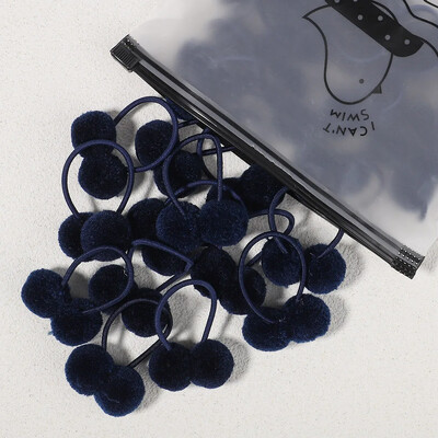 5/10/20 db/Szett tömör dupla plüss golyós elasztikus hajpántok gyerekeknek lányoknak hajkötelek nyakkendők lófarok fejfedők hajkiegészítők ajándék