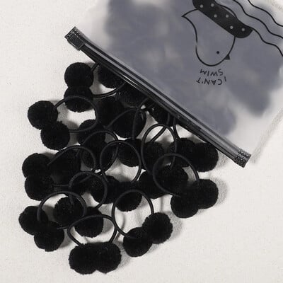 5/10/20 db/Szett tömör dupla plüss golyós elasztikus hajpántok gyerekeknek lányoknak hajkötelek nyakkendők lófarok fejfedők hajkiegészítők ajándék