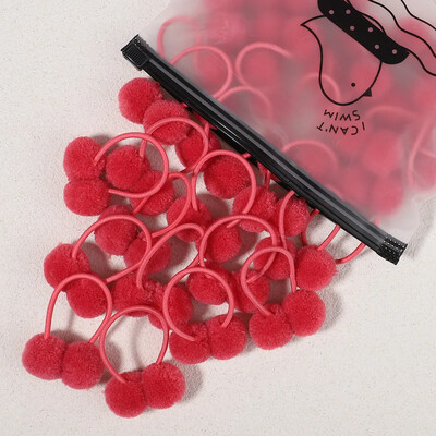 5/10/20 db/Szett tömör dupla plüss golyós elasztikus hajpántok gyerekeknek lányoknak hajkötelek nyakkendők lófarok fejfedők hajkiegészítők ajándék