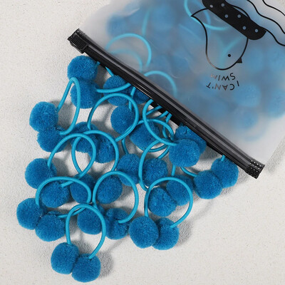 5/10/20 db/Szett tömör dupla plüss golyós elasztikus hajpántok gyerekeknek lányoknak hajkötelek nyakkendők lófarok fejfedők hajkiegészítők ajándék