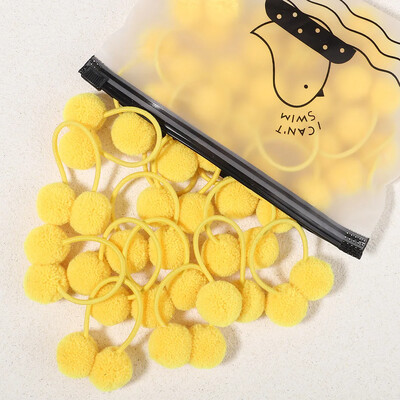 5/10/20 db/Szett tömör dupla plüss golyós elasztikus hajpántok gyerekeknek lányoknak hajkötelek nyakkendők lófarok fejfedők hajkiegészítők ajándék