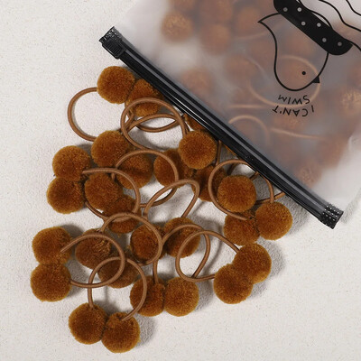 5/10/20 db/Szett tömör dupla plüss golyós elasztikus hajpántok gyerekeknek lányoknak hajkötelek nyakkendők lófarok fejfedők hajkiegészítők ajándék