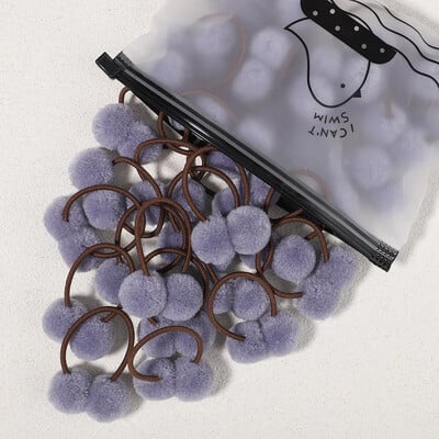 5/10/20 db/Szett tömör dupla plüss golyós elasztikus hajpántok gyerekeknek lányoknak hajkötelek nyakkendők lófarok fejfedők hajkiegészítők ajándék