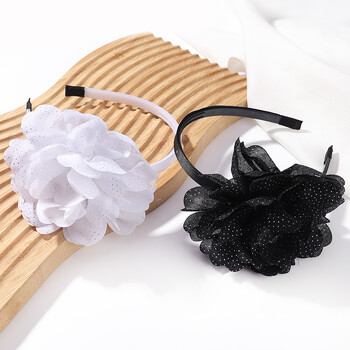 1 τεμ. Flower Ball Headbands for girl Πολύχρωμα σιφόν Hair Hoop Headwears Hairband Festival Dress Up Παιδικά αξεσουάρ μαλλιών