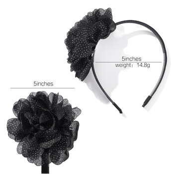 1 τεμ. Flower Ball Headbands for girl Πολύχρωμα σιφόν Hair Hoop Headwears Hairband Festival Dress Up Παιδικά αξεσουάρ μαλλιών