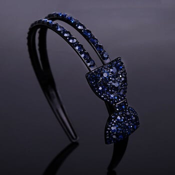 Νέα μπουτίκ μόδας Luxury Sweet Bow Wide Side Headband All-match Rhinestones Hairband for Women Girls Hair accessories