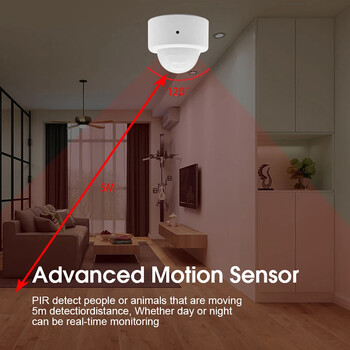 Tuya Zigbee Motion Sensors Smart Human Body Body Movement Body Movement PIR ZigBee Motion Wireless Connection Έξυπνος συναγερμός ασφαλείας σπιτιού