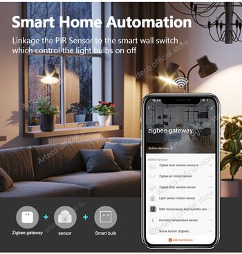 Tuya Zigbee Motion Sensors Smart Human Body Body Movement Body Movement PIR ZigBee Motion Wireless Connection Έξυπνος συναγερμός ασφαλείας σπιτιού