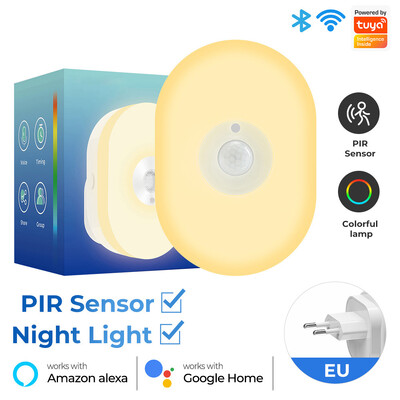 Tuya Smart WiFi PIR senzor pohybu so stmievateľným RGBCW LED detektorom nočného svetla Inteligentné ovládanie domácnosti funguje s Alexa Google Home