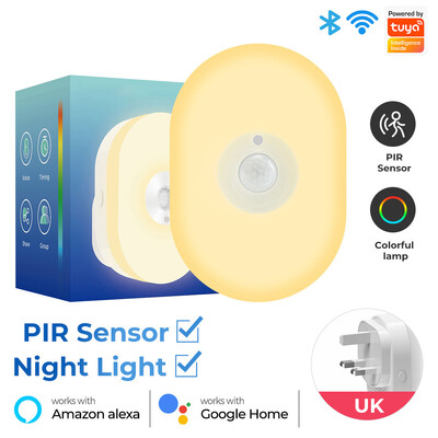 Tuya Smart WiFi PIR senzor pohybu so stmievateľným RGBCW LED detektorom nočného svetla Inteligentné ovládanie domácnosti funguje s Alexa Google Home
