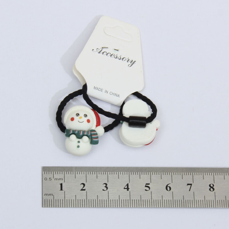 10db/szett lány rajzfilm karácsonyi hajkötők elasztikus gumiszalag gyerekek édes hajgumi Mikulás hajkiegészítők ajándék