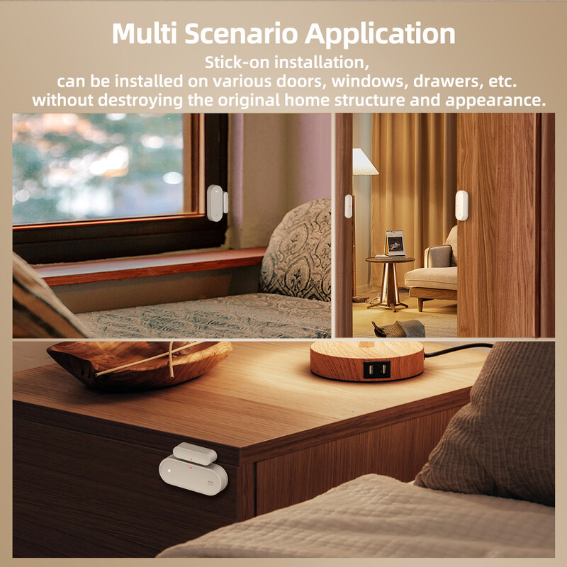 AVATTO Tuya ZigBee nutika ukseanduri uks avatud/suletud juhtmevaba detektori võltsimishäire turvasüsteem Töö Alexa Google Home'iga