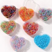 1000/2000 DB Lányok Hajkiegészítők Ajándék gumiszalag Elasztikus hajpántok Fejpántok Gyerek lófarok tartó szalagok Gyerek díszek