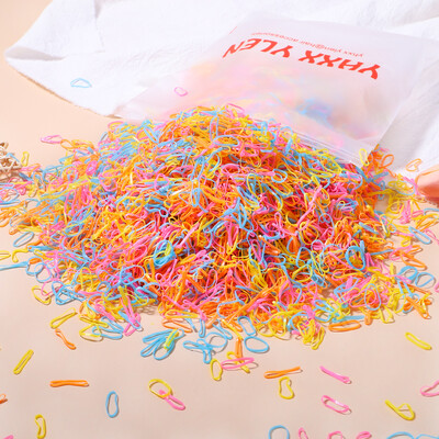 1000/2000 DB Lányok Hajkiegészítők Ajándék gumiszalag Elasztikus hajpántok Fejpántok Gyerek lófarok tartó szalagok Gyerek díszek